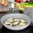 Tigaie din aluminiu cu acoperire granitata, marmurata, diametru 20 cm, gri, Klausberg