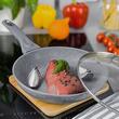 Tigaie din aluminiu cu acoperire granitata, marmurata, diametru 20 cm, gri, Klausberg