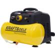 Mini compresor portabil pentru aer fara ulei, capacitate rezervor 6 litri, 1.2 Kw, 8 bari, debit 180 l/min, Kraft