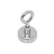 Magnet neodim tip oala pentru ridicare, cu carlig inelar rotativ, dametru: 20 mm, Kraft