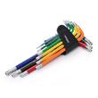 Set de imbusuri tip TORX, colorate cu strat anticoroziv, 9 piese, Kraft