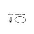 Piston complet compatibil Husqvarna 455, 47mm, bolt 12, PowerX