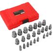 Set extractoare pentru suruburi rupte 3-23 mm, 25 piese, Kraft