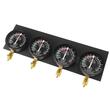 Tresa vacuum pentru sincronizare injectie, reglare carburatoare, 4 ceasuri, adaptoare M5/M6, furtunuri flexibile, Kraft