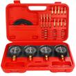 Tresa vacuum pentru sincronizare injectie, reglare carburatoare, 4 ceasuri, adaptoare M5/M6, furtunuri flexibile, Kraft