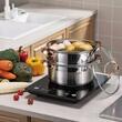 Set de 3 piese, oala pentru fiert cu abur, inox, diametru 24 cm, capacitate 5 litri, Klausberg