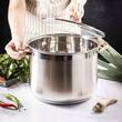 Oala din inox cu capac din sticla, diametru 24 cm, capacitate 8.6 litri, Klausberg