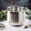 Oala din inox cu capac din sticla, diametru 26 cm, capacitate 10.7 litri, Klausberg