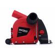 Capac aparatoare de aspiratie praf pentru polizor taiere caneluri in zidarie, diametru disc 125 mm, Kraft
