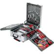 Trusa scule 188 piese chei, tubulare, clești, șurubelnițe și accesor, servieta din aluminiu, Kraft