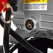 Compresor de aer cu 2 pistoane, pe ulei, capacitate rezervor 100 litri, 3 Kw, presiune maxima 10 bari, debit  530 l/min, Kraft
