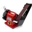 Polizor de banc 2 în 1 cu disc si banda abraziva, 1800 W, 2950 RPM, diametru disc 150 mm, Kraft
