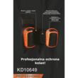 Set genunchiere de protectie cu gel, antiderapante, reglabile, negru portocaliu, set 2 bucati, Kraft