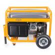 Generator curent electric 3000 W, 3 KW, 220 V, Stabilizator de tensiune (AVR), Monofazat, protectie suprasarcina, roti si manere pentru transport, Powermat