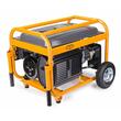 Generator curent electric 3000 W, 3 KW, 220 V, Stabilizator de tensiune (AVR), Monofazat, protectie suprasarcina, roti si manere pentru transport, Powermat