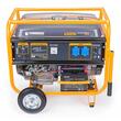 Generator curent electric 6500 W, 6,5 KW, 220 V, Pornire la Cheie, Automata, Roti si Manere, stabilizator de tensiune (AVR), monofazat, protectie suprasarcina, Powermat