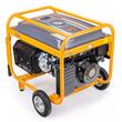 Generator curent electric 7500 W, 7.5 KW, 220 V, 380 V pornire la cheie, automata, roti si manere, stabilizator de tensiune (AVR), monofazat, trifazat, protectie suprasarcina, motor 15 cp, 4 timpi, Powermat