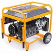 Generator curent electric 7500 W, 7.5 KW, 220 V, 380 V pornire la cheie, automata, roti si manere, stabilizator de tensiune (AVR), monofazat, trifazat, protectie suprasarcina, motor 15 cp, 4 timpi, Powermat