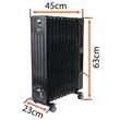 Incalzitor electric ceramic, 2500 W, radiator, 3 trepte de reglare a puterii, Powermat