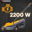 Masina electrica pentru tuns iarba, putere motor2200 W, capacitate cos colectare 30 l,  36 cm, Powermat