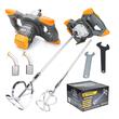 Malaxor vopsea, amestecator mortar, tencuiala 2600 W cu 2 melci, Powermat