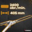 Foarfeca, trimmer cu brat pentru gard Viu, 40 cm 1200 W, Powermat