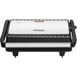 Gratar electric pentru sandvisuri si carne, 2200 W, placi antiaderente si carcasa inox, negru-argintiu, Kraft