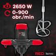 Malaxor electric, mixer mortar, amestecator 2650W, 0-900 rpm, Red Technic
