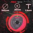Disc pentru taiat placi ceramice, diametru 100mm, 100x1.3x20 mm, Red Technic