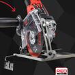 Capac aspirare praf pentru polizor unghiular, flex, 100-125 mm, unghi 0 - 45, cu sac, Red Technic