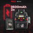 Laser nivel 360°, cu linii incrucisate 4D, verde, distanta 40m, Red Technic