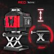Laser nivel 360°, cu linii incrucisate 4D, verde, distanta 40m, Red Technic