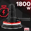 Slefuitor orbital, putere 1800 W, rotatii 2500 rpm, diametru 190 mm, Red Technic