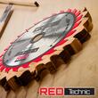 Set disc circular pentru lemn 255 x 30 mm, 24, 40, 60, 8, 100 dinti, 5 bucati,  Red Technic