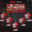 Set disc circular pentru lemn 255 x 30 mm, 24, 40, 60, 8, 100 dinti, 5 bucati,  Red Technic