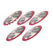 Set disc circular pentru lemn 255 x 30 mm, 24, 40, 60, 8, 100 dinti, 5 bucati,  Red Technic
