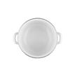 Oala cu capac, din inox emailat lucios, alba, 14l, 28cm, Kanila, Florina