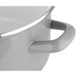 Oala cu capac, din otel, strat email, compatibila cu toate tipurile de aragaz, 16 x 11 cm, capacitate 2.1 litri, gri, Sweety, Florina