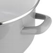 Oala cu capac, din otel, strat email, compatibila cu toate tipurile de aragaz, 20 cm, capacitate 5.3 litri, gri, Sweety, Florina