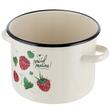 Oala din otel emailat crem, 22cm, 6l, Malina, Florina