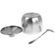 Recipient pentru zahar, condimente, sosuri, cu lingura si capac, inox, capacitate 560ml, Kinghoff