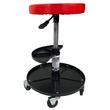 Taburet, scaun pentru atelier cu sertar si roti, 29.5x52 cm 135 kg, Verke