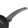 Tigaie din aluminiu, 24 cm, cu invelis antiaderent marmorat, neagra, Bono Florina