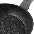 Tigaie din aluminiu, marmorata, invelis antiaderent, 26 cm, neagra, Bono Florina