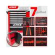 Dulap de scule profesional cu 7 sertare echipate, 250 elemente, Verke