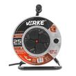 Rola prelungitor cablu pentru curent cu cadru metalic 25 metri 3 x 2,5 mm Verke