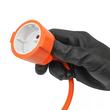 Cablu prelungitor pentru curent, lungime 20 metri,  grosime 2x1 mm, 2500 W, portocaliu, Verke