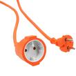 Cablu prelungitor pentru curent, lungime 20 metri,  grosime 2x1 mm, 2500 W, portocaliu, Verke