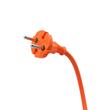 Cablu prelungitor pentru curent, lungime 20 metri,  grosime 2x1 mm, 2500 W, portocaliu, Verke