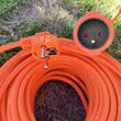 Cablu prelungitor pentru curent, lungime 40 metri,  grosime 2x1 mm, 2500 W, portocaliu, Verke